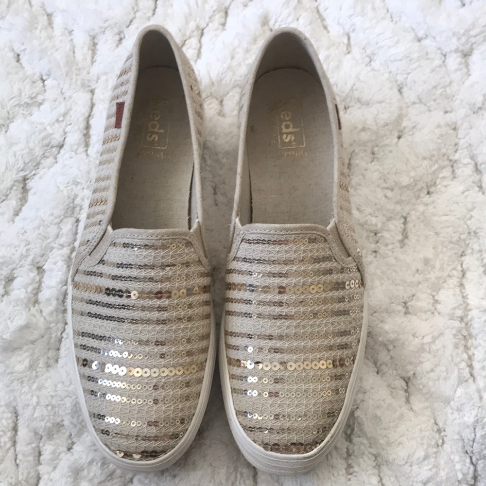 Keds sequin slip ons
